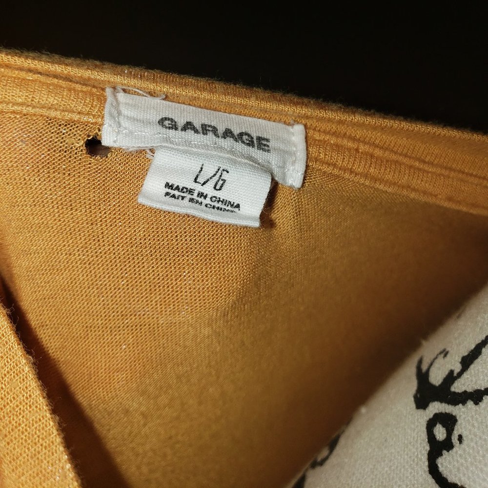 Garage Mustard High Low Tee Size Large - Picture 4 of 4